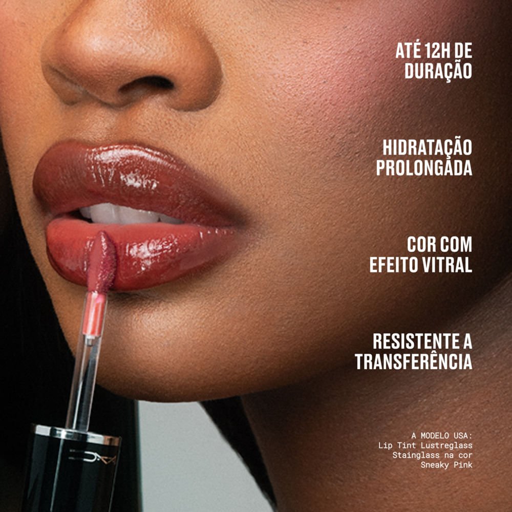 Lip Tint MAC Lustreglass Stainglass Grape Vinyl 5
