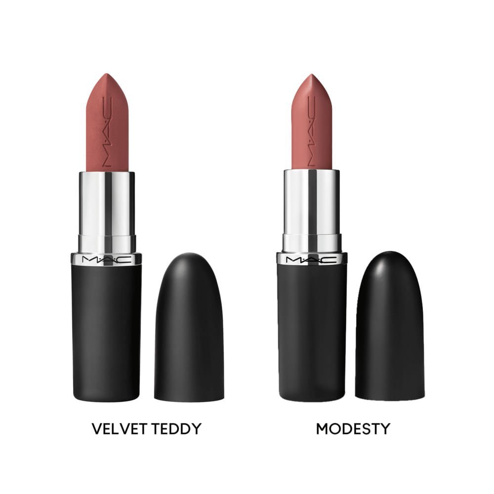 Lip Combo Matte & Satin: Velvet Teddy + Modesty