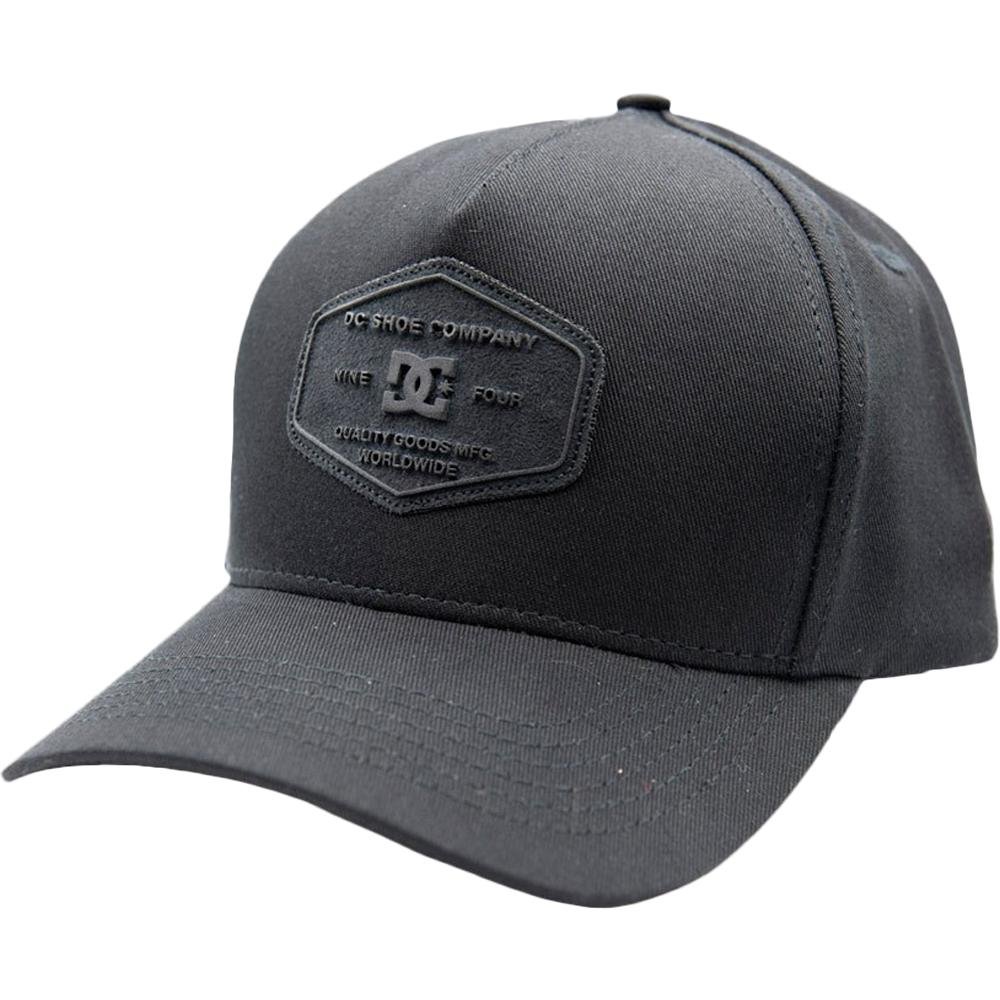 DC Shoes Reynotts - Berretto Snapback Uomo, 5 Pannelli, Twill Di Cotone, Tesa Semicurva, Chiusura Regolabile, Nero