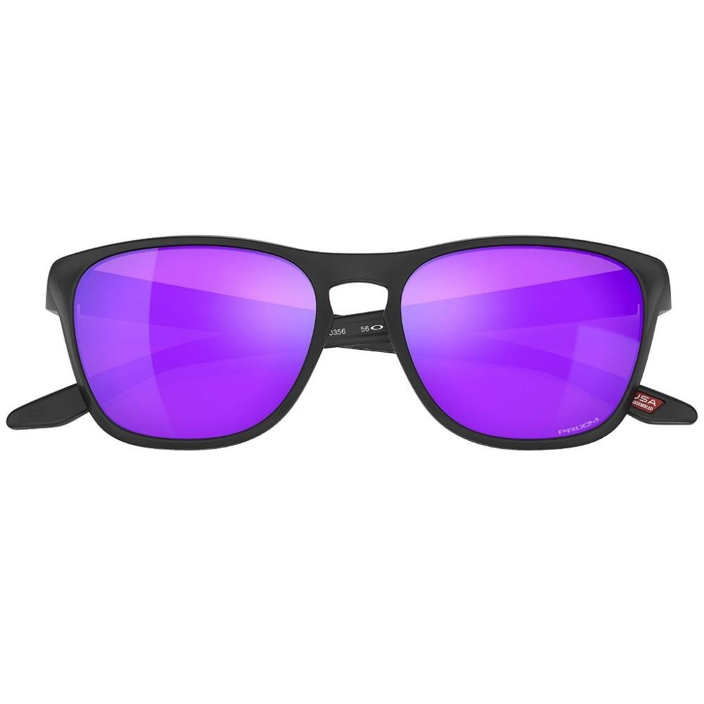 Óculos de Sol Oakley Manorburn Matte Black W/ Prizm Violet Preto 6