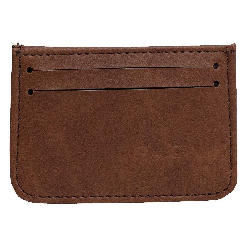Carteira RVCA Clean Card Marrom Marrom 1