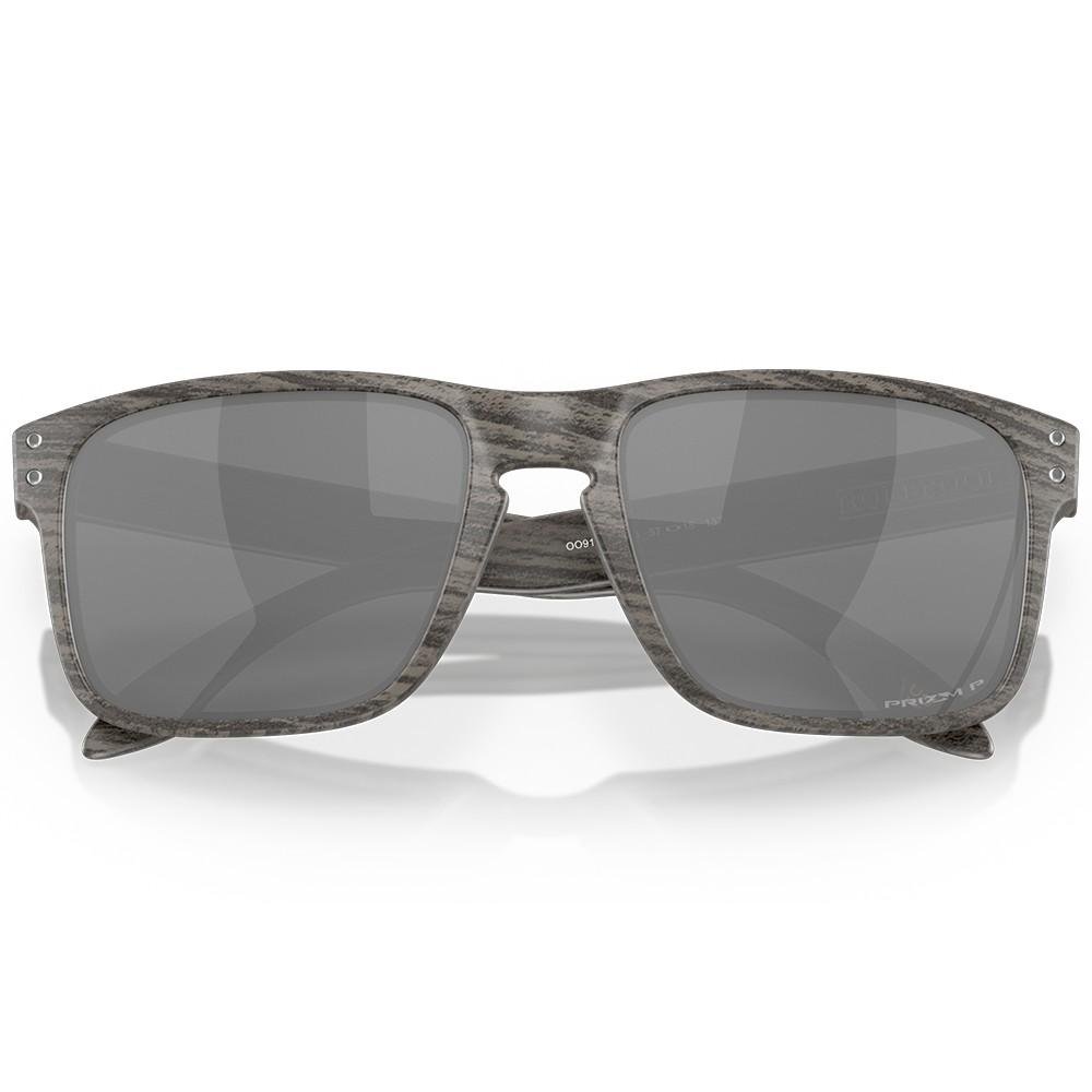 Óculos de Sol Oakley Holbrook Woodgrain Prizm Black Polarize Verde