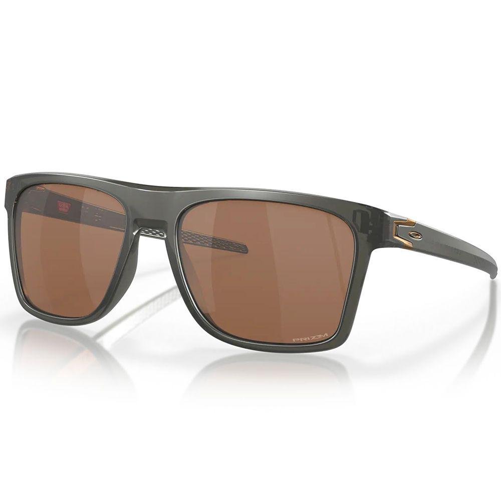 Óculos de Sol Oakley Leffingwell Matte Grey Smoke Marrom 1