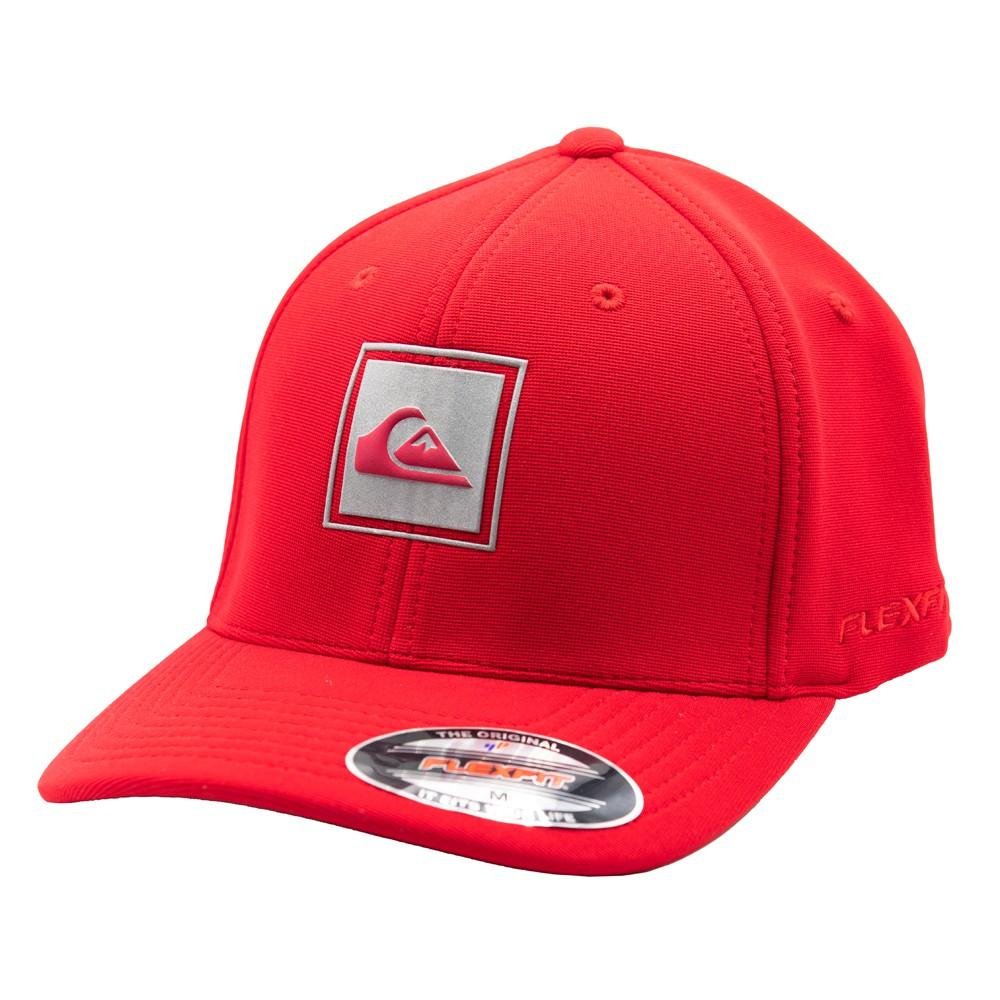 Boné Quiksilver Aba Curva Transfer Reflective WT23 Vermelho Vermelho 1