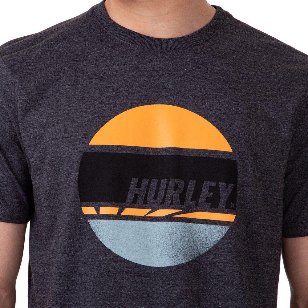 Camiseta Hurley Concrect Circle Masculina Preto Mescla Preto 3