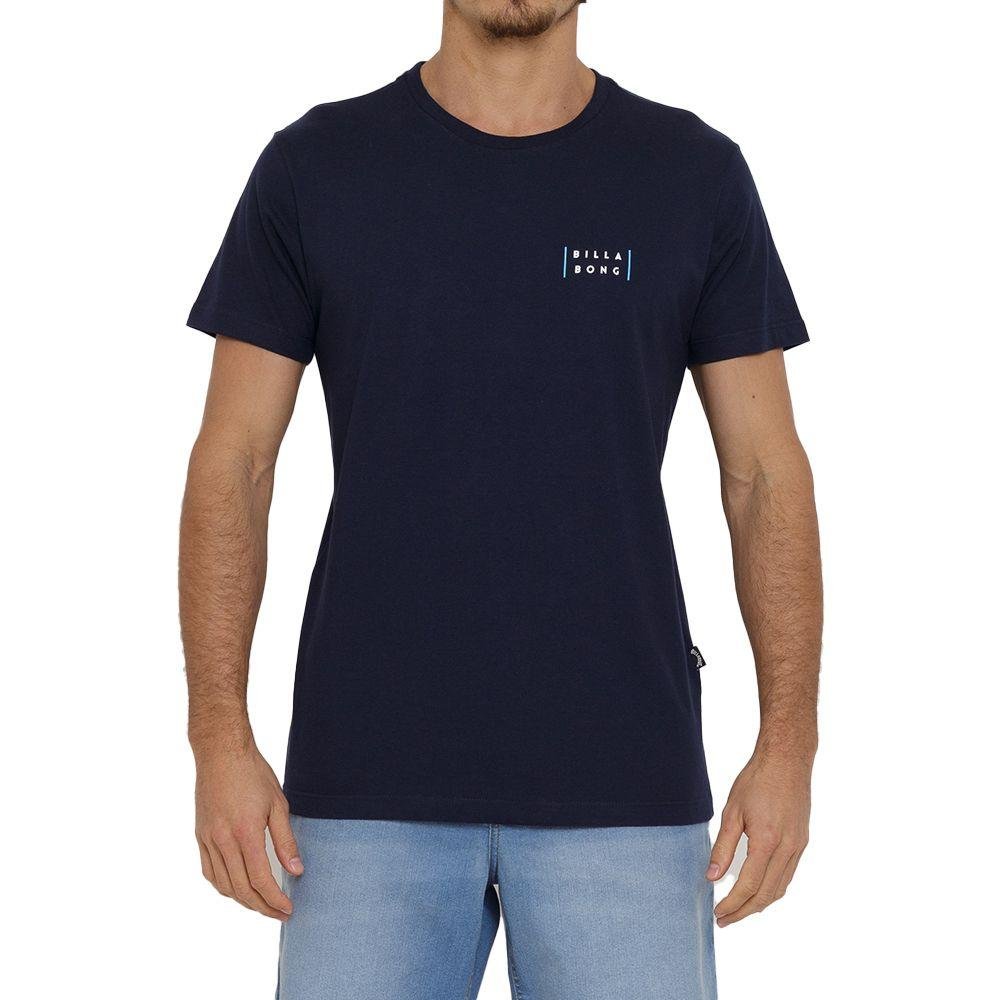 Camiseta Billabong Bars Masculina Azul Marinho Azul 1