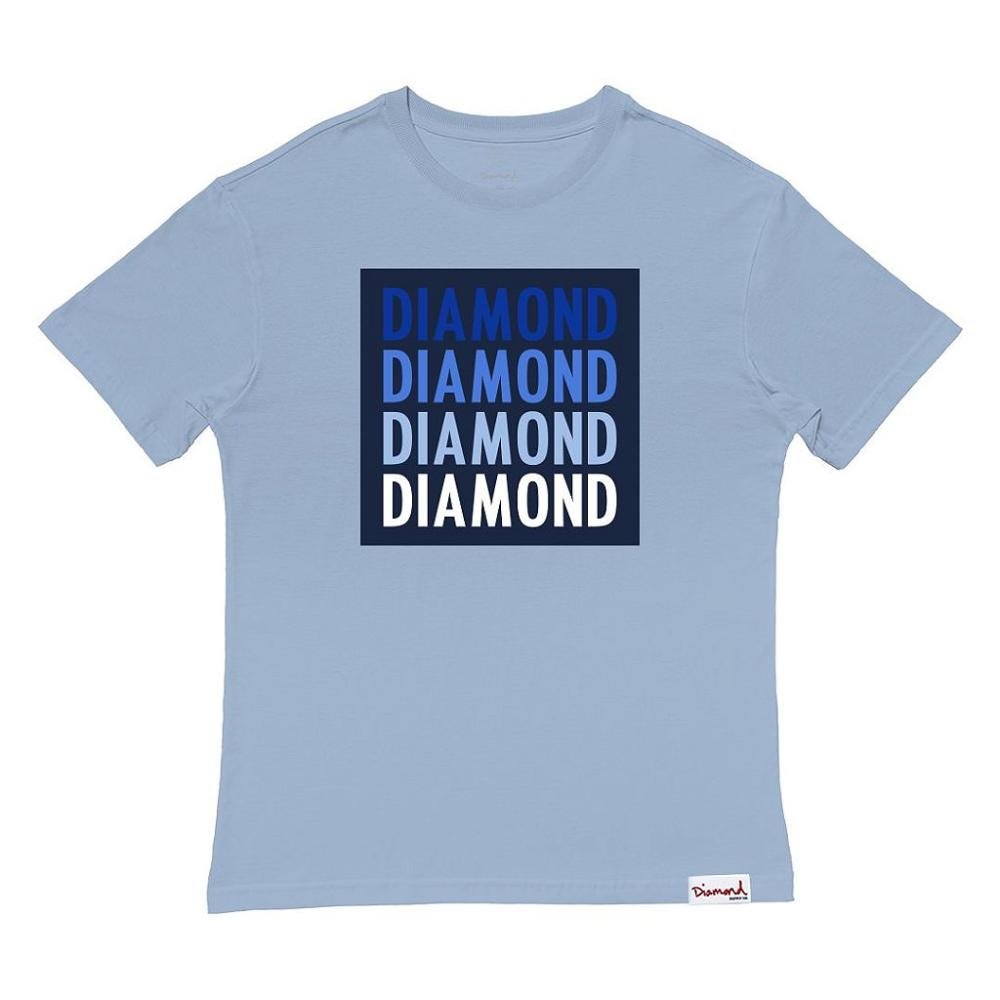 Camiseta Diamond Super Solid Tee Masculina Azul Azul 1