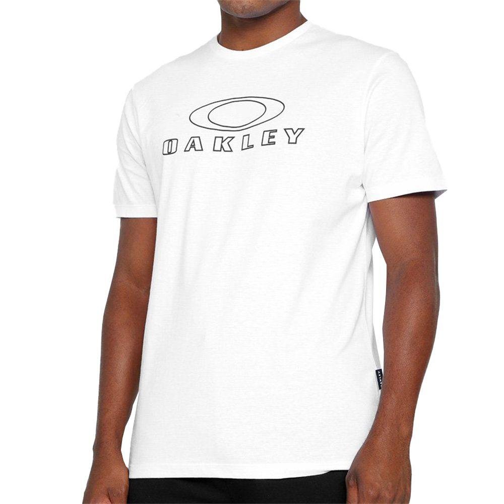 Camiseta Oakley Logo Graphic Masculina Branco Branco