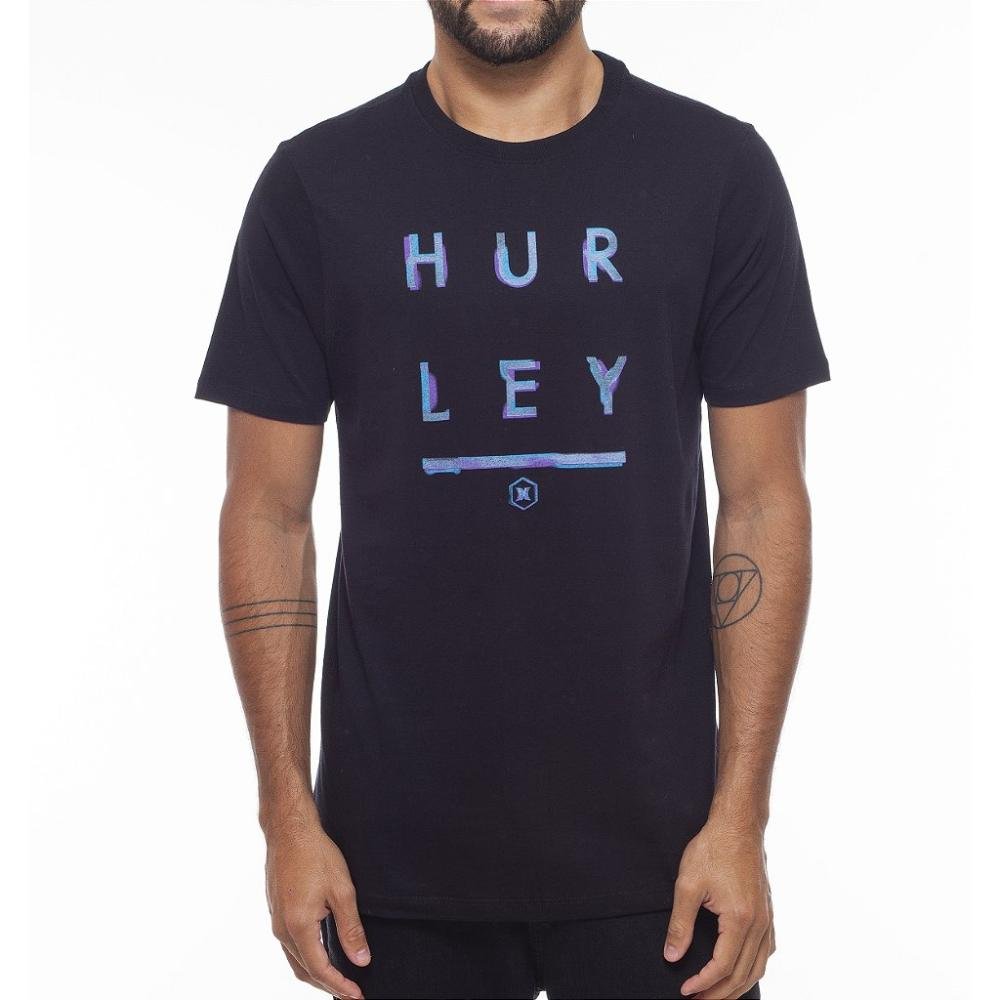 Camiseta Hurley Acid Oversize WT23 Masculina Preto Preto 1