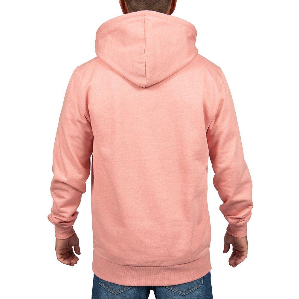 Moletom Quiksilver Canguru Full Logo Masculino Rosa Mescla Rosa