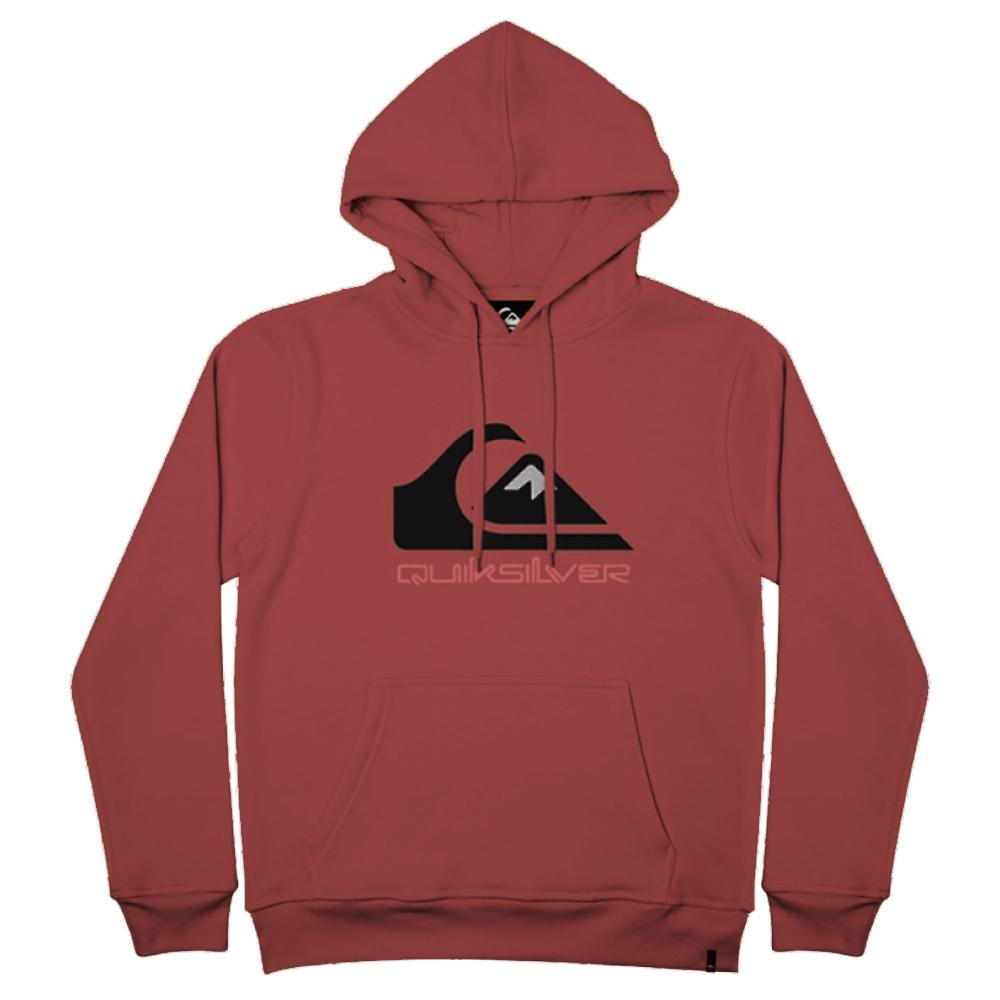 Moletom Quiksilver Canguru Full Logo WT23 Masculino Vermelho Vermelho