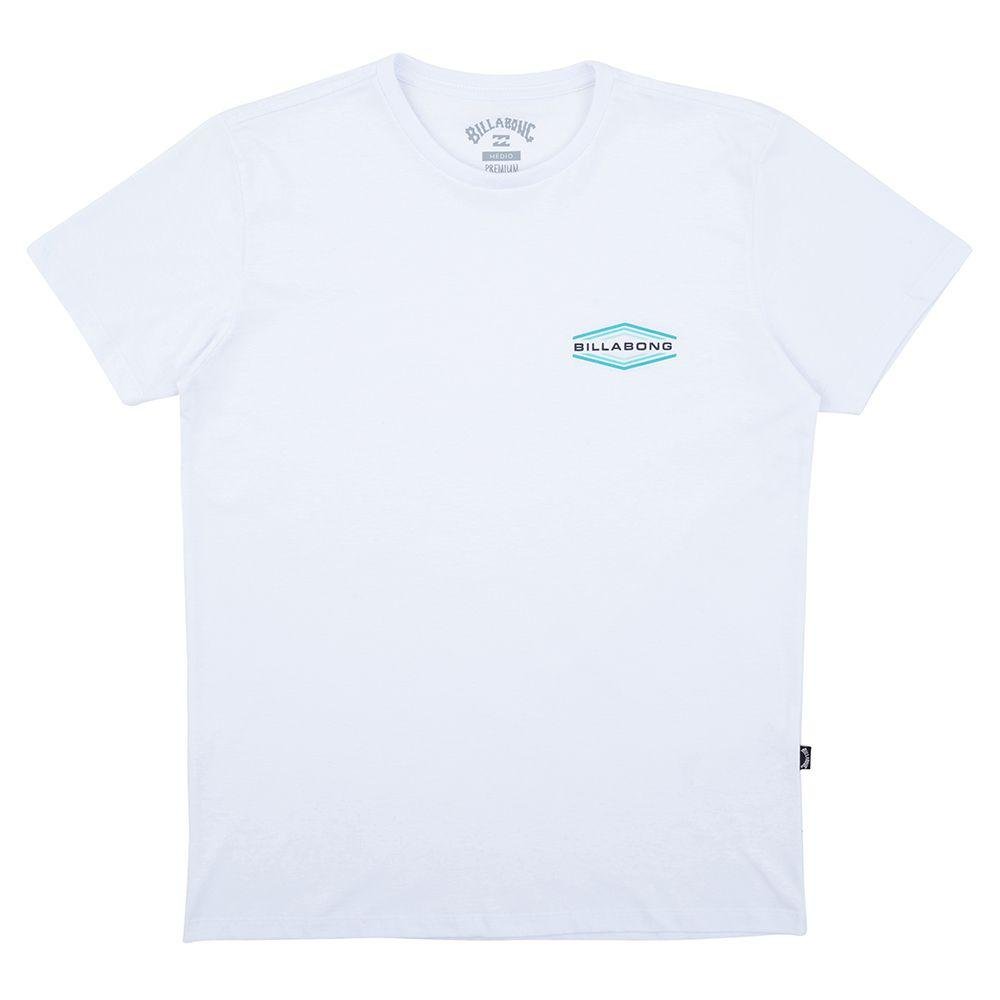Camiseta Billabong Walled Masculina Branco Branco 5