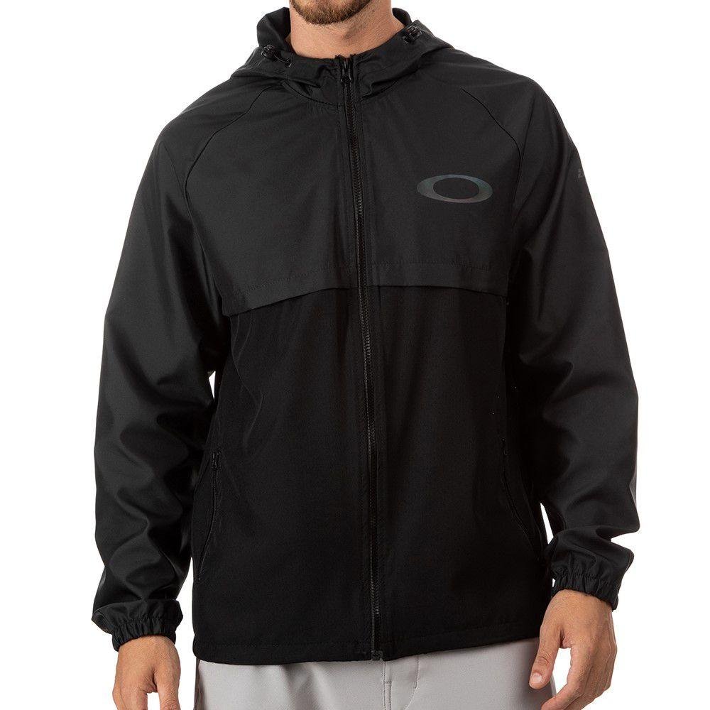Jaqueta Oakley Blade Windbreaker Masculina Preto Preto
