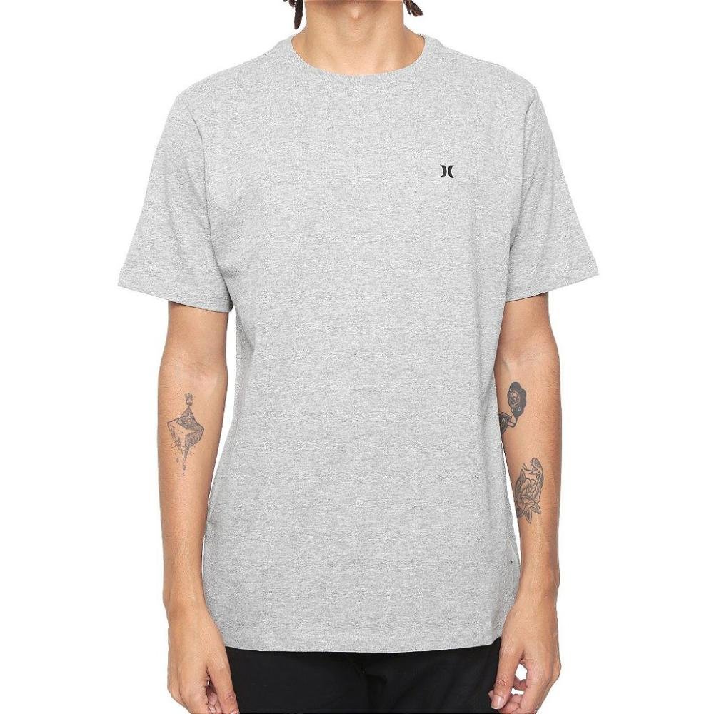 Camiseta Hurley Silk Oversize Icon Big Cinza Mescla
