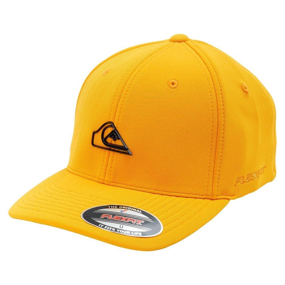 Bone Quiksilver Aba Curva Plate Out Black Amarelo Amarelo 1