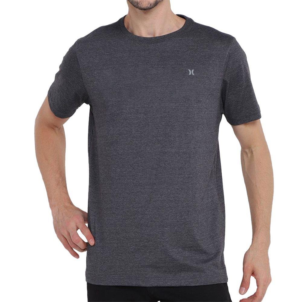 Camiseta Hurley Silk Oversize Heat Masculina Cinza Escuro