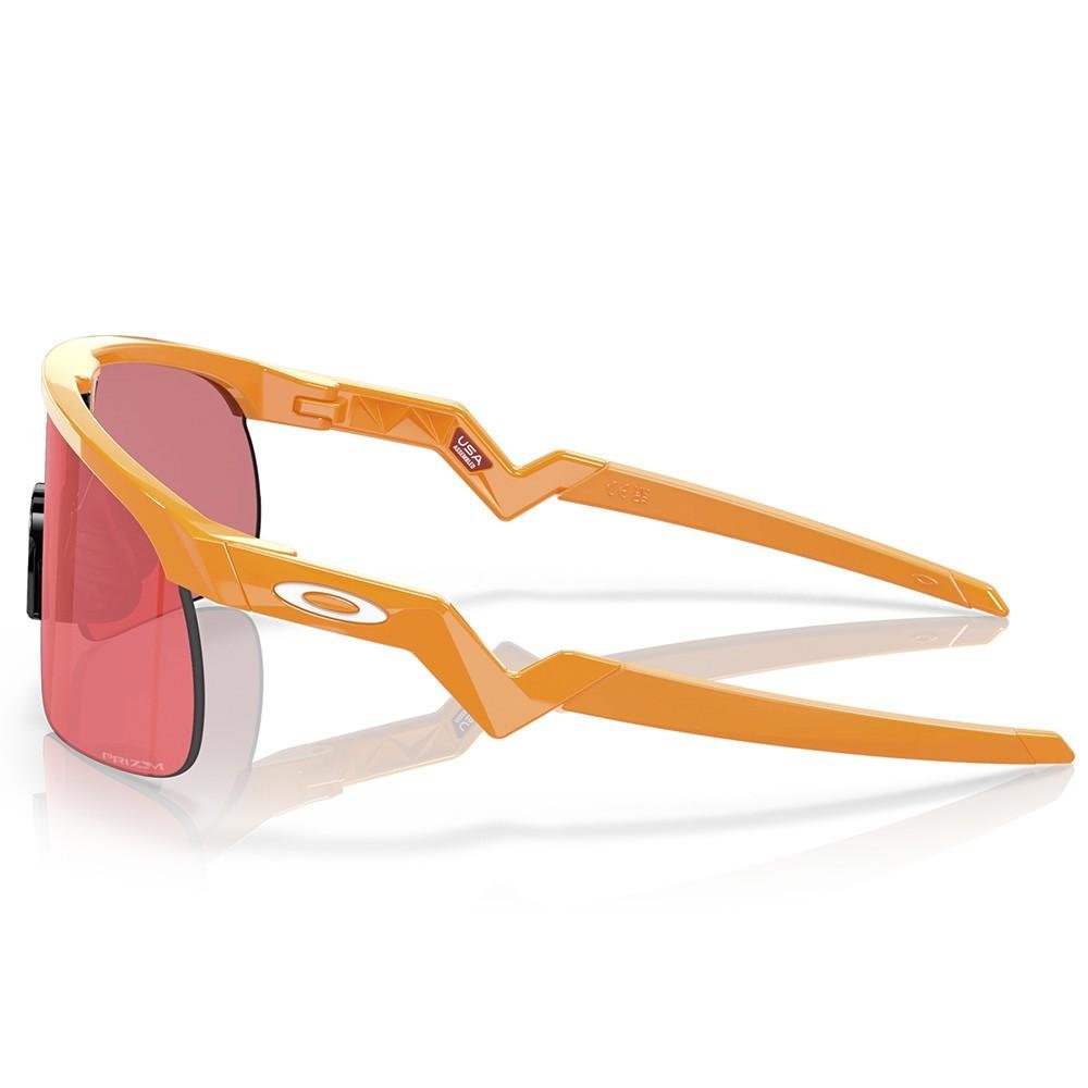 Óculos Oakley Resistor Atomic Orange com lentes Prizm Trail Torch infantil