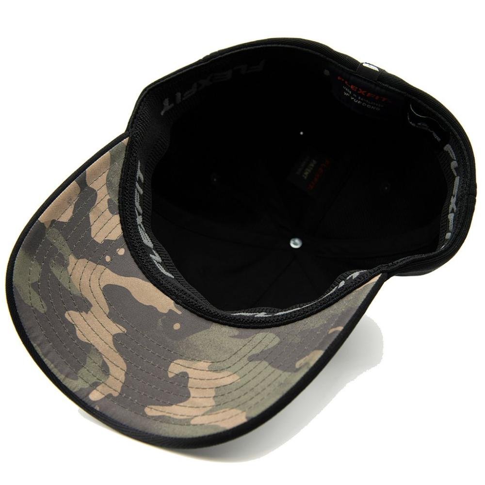 Boné Quiksilver Aba Curva Plate Camo SM24 Black Preto 2