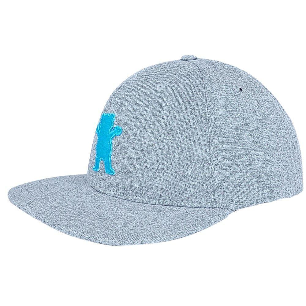 Boné Grizzly Aba Reta OG Bear Snapback Cinza Cinza 3