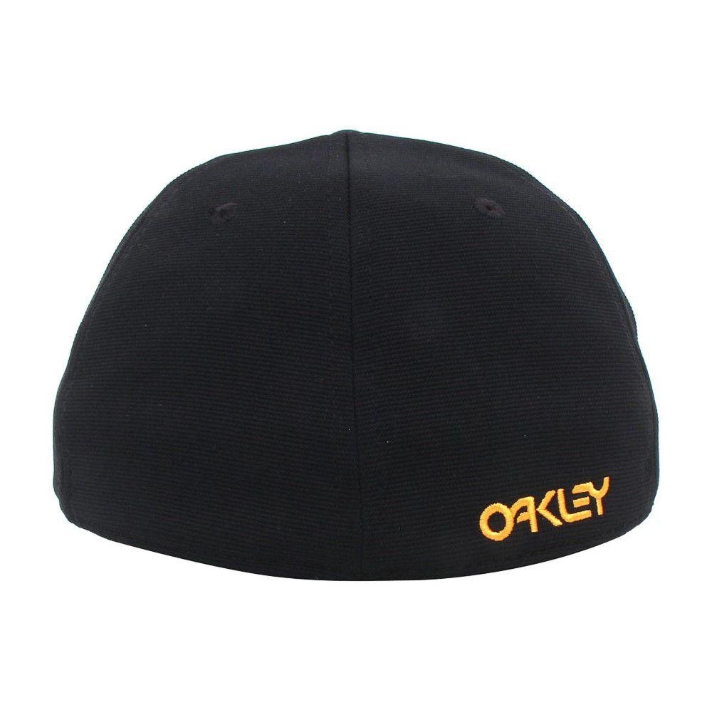 Boné Oakley 6 Panel Stretch Embossed Preto Preto 2