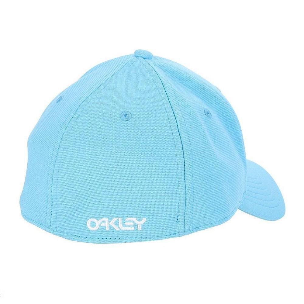 Boné Oakley Aba Curva 6 Panel Stretch Hat Embossed Azul Azul 2