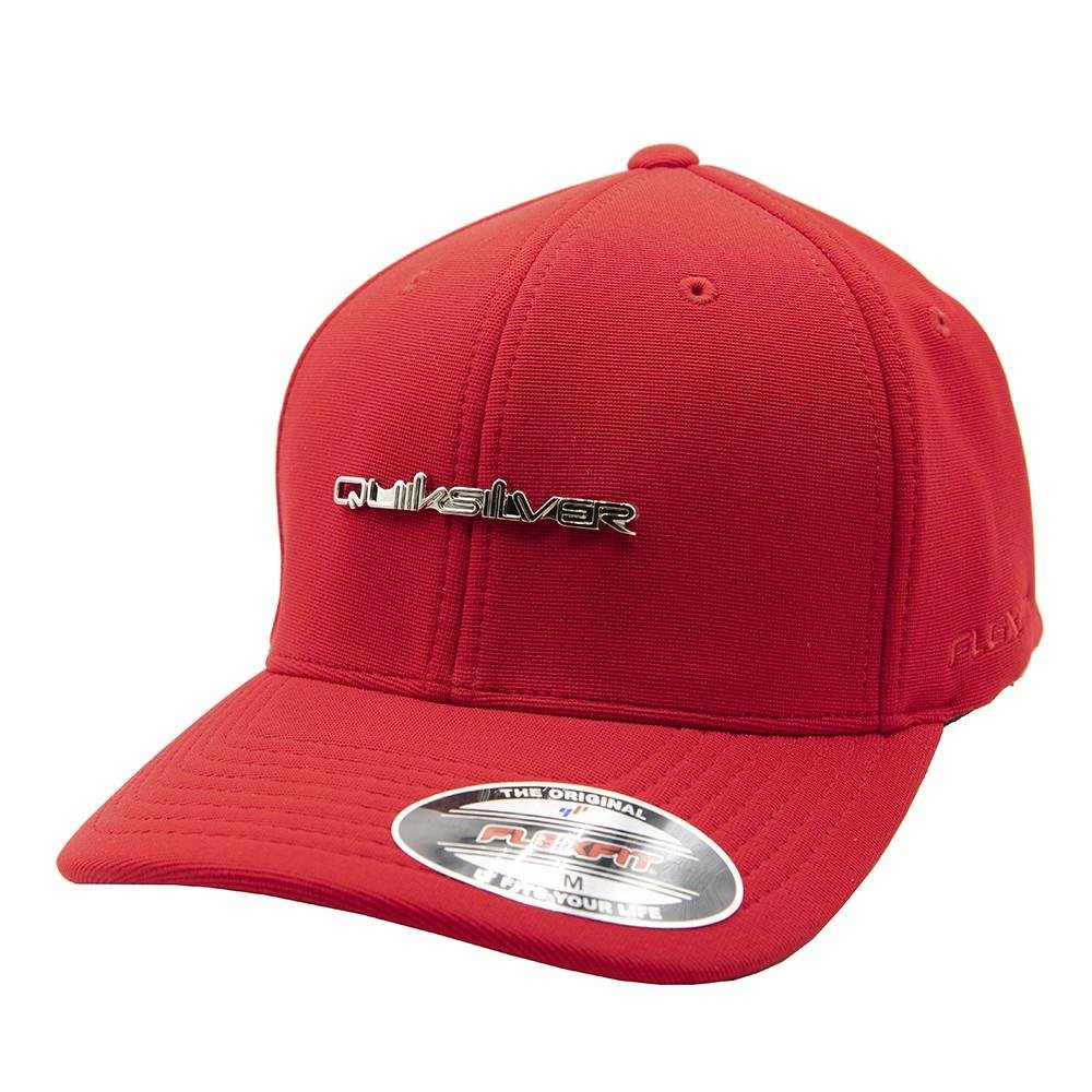 Boné Quiksilver Aba Curva Plate Type Silver SM23 Vermelho Vermelho 1