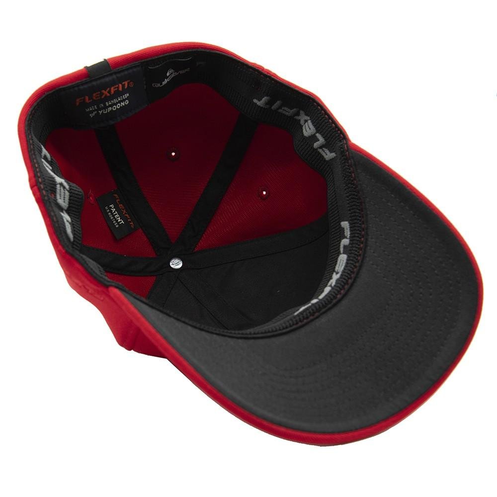 Boné Quiksilver Aba Curva Plate Type Silver SM23 Vermelho Vermelho 2