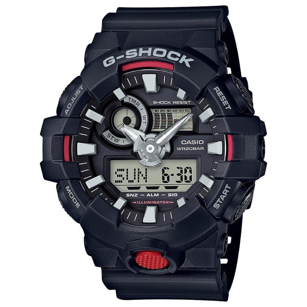 Relógio G-Shock GA-700 Preto/Vermelho Preto 1