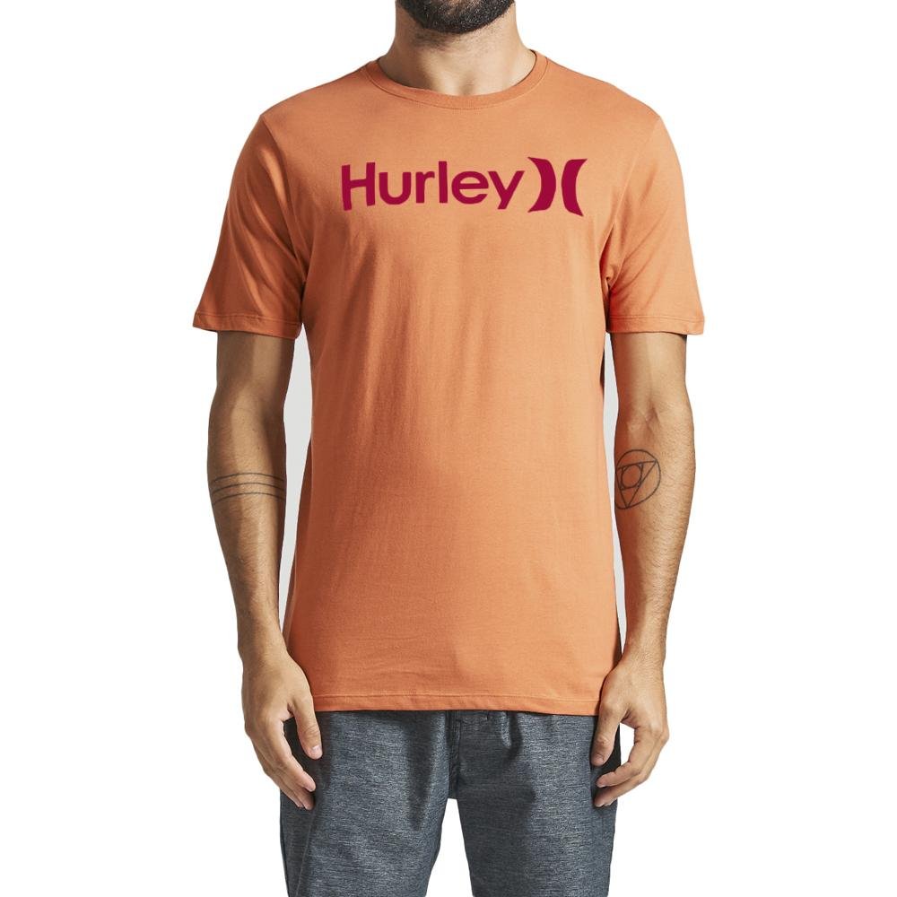 Camiseta Hurley O&O Solid Oversize SM24 Masculina Vermelho