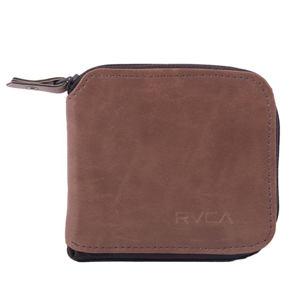 Carteira RVCA Zip Wallet Marrom Marrom 1