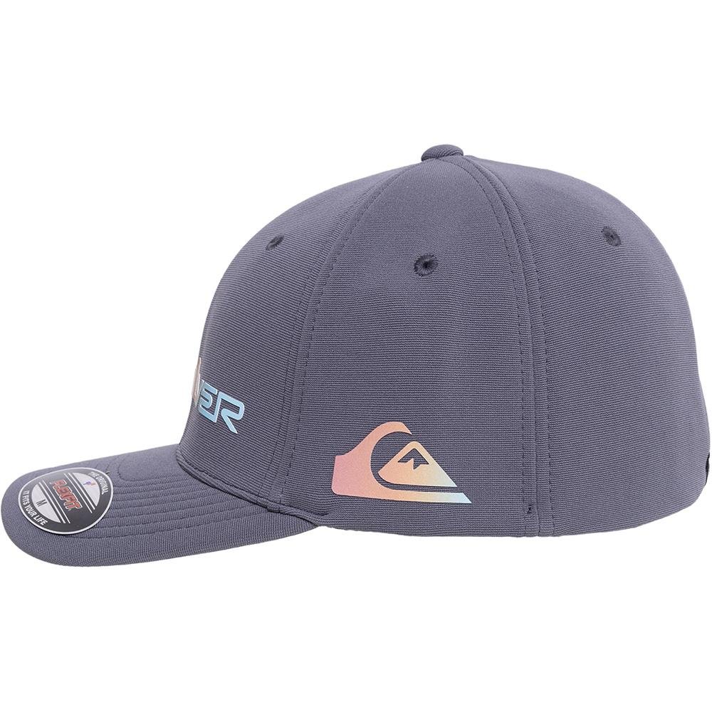 Boné Quiksilver Aba Curva Grandient New Wave WT24 Dark Gray Cinza 4