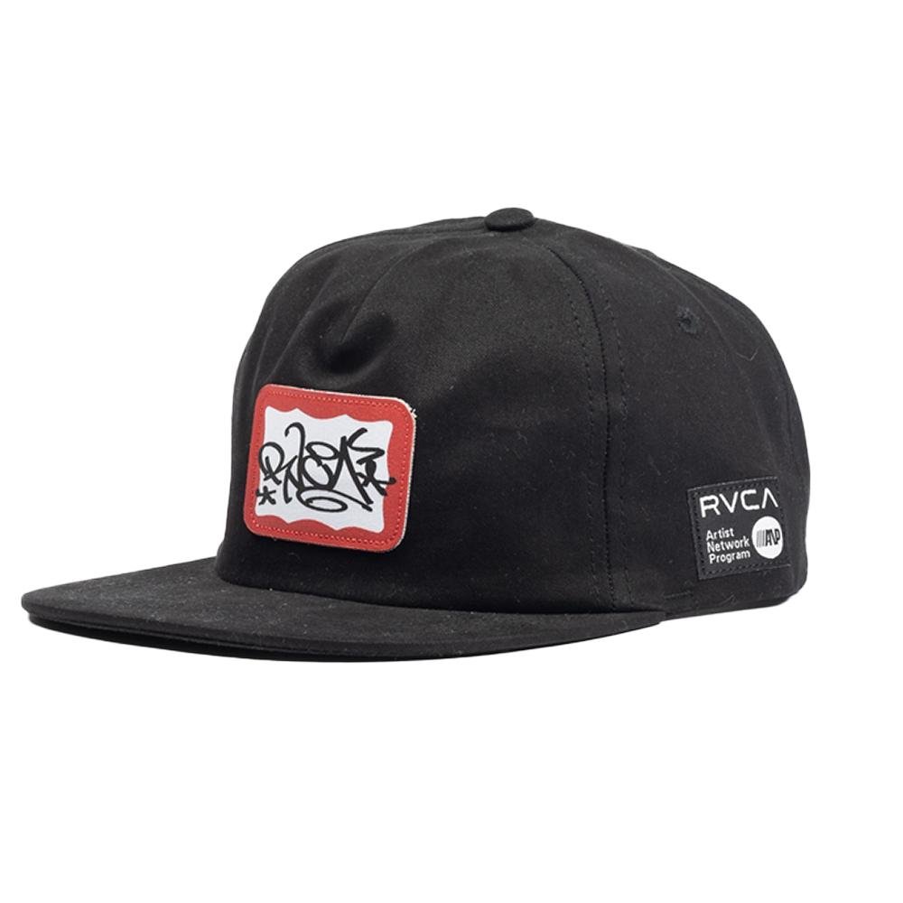 Boné RVCA Aba Reta Dmote Snapback WT24 Preto Preto 1