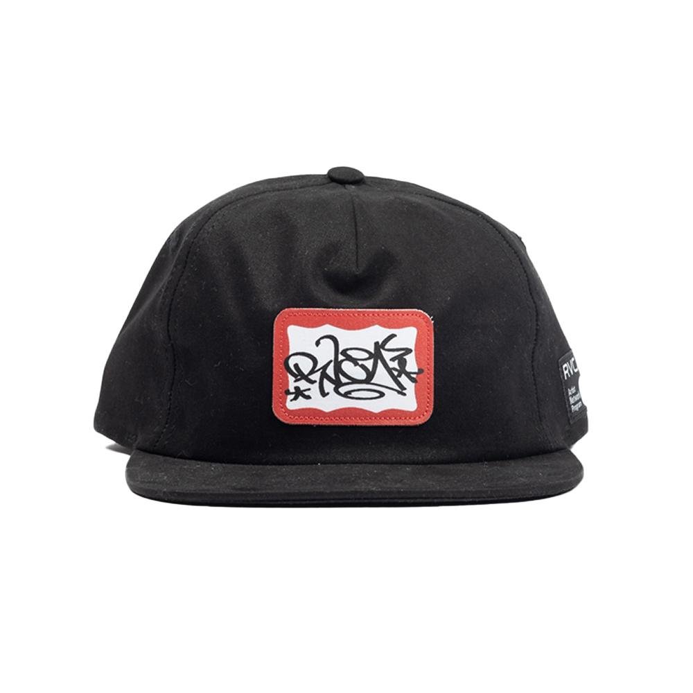 Boné RVCA Aba Reta Dmote Snapback WT24 Preto Preto 3