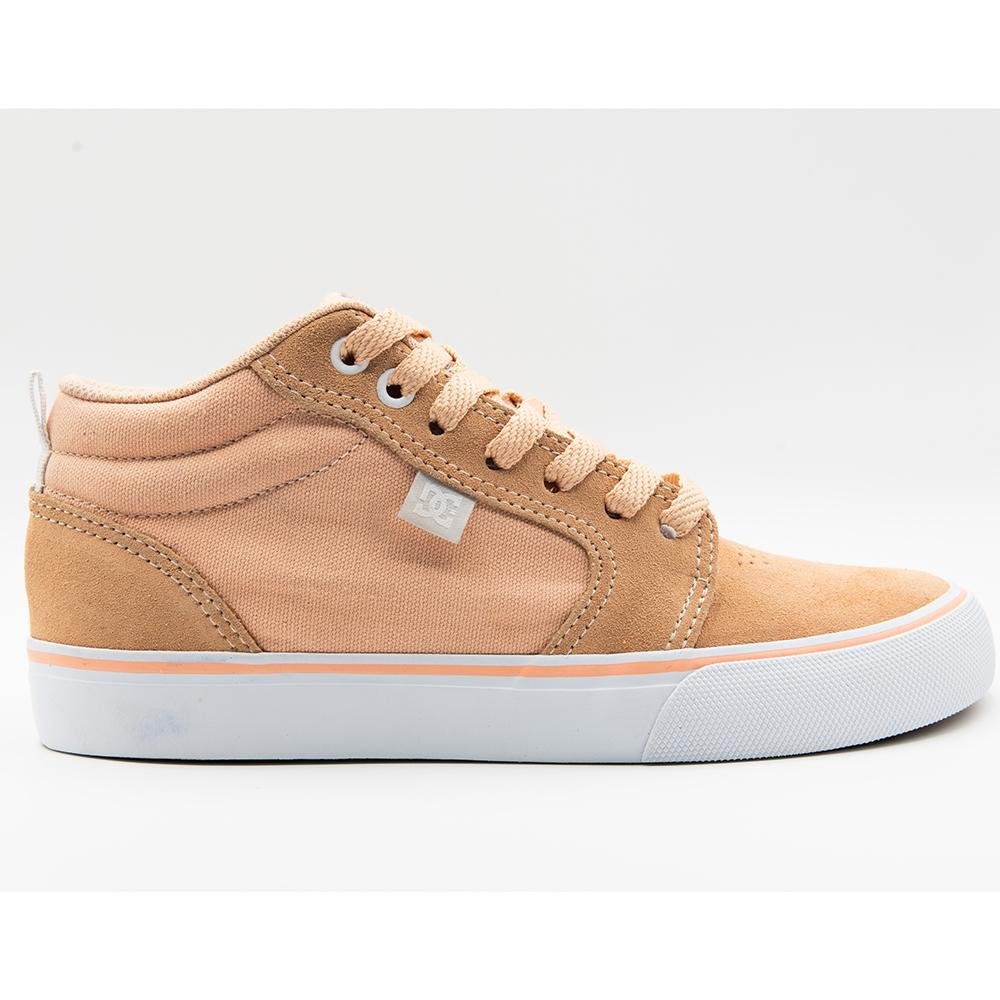 Tênis DC Shoes Anvil LA Mid W WT24 Peach/Peach/White Bege 1