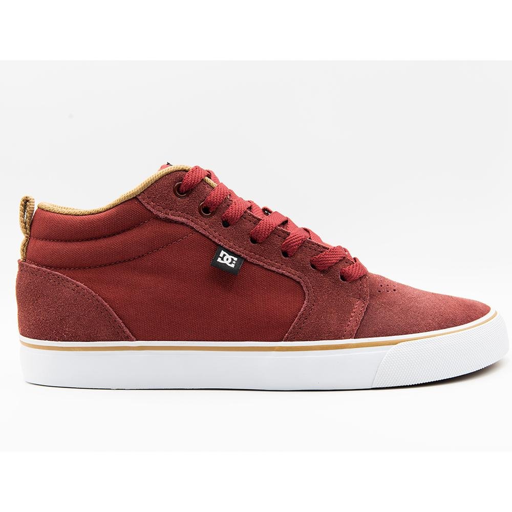 Tênis DC Shoes DC Anvil LA Mid WT24 Wine/Caramel/White Vermelho 1