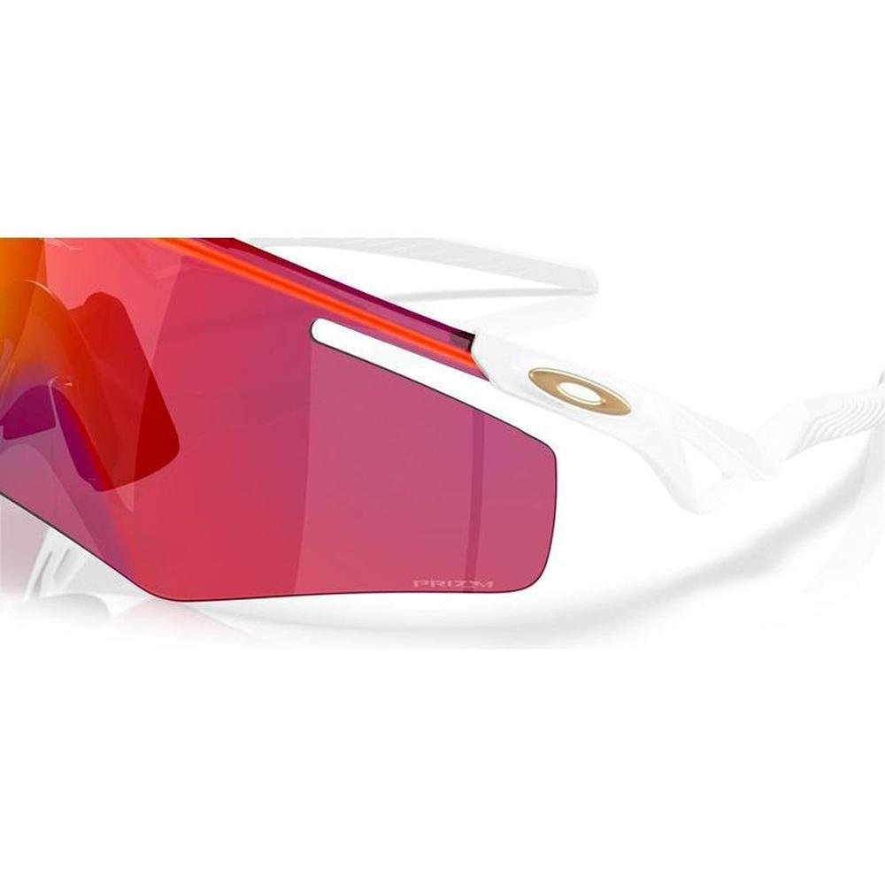 Óculos de Sol Oakley QNTM Kato White Prizm Road Laranja/Roxo 4