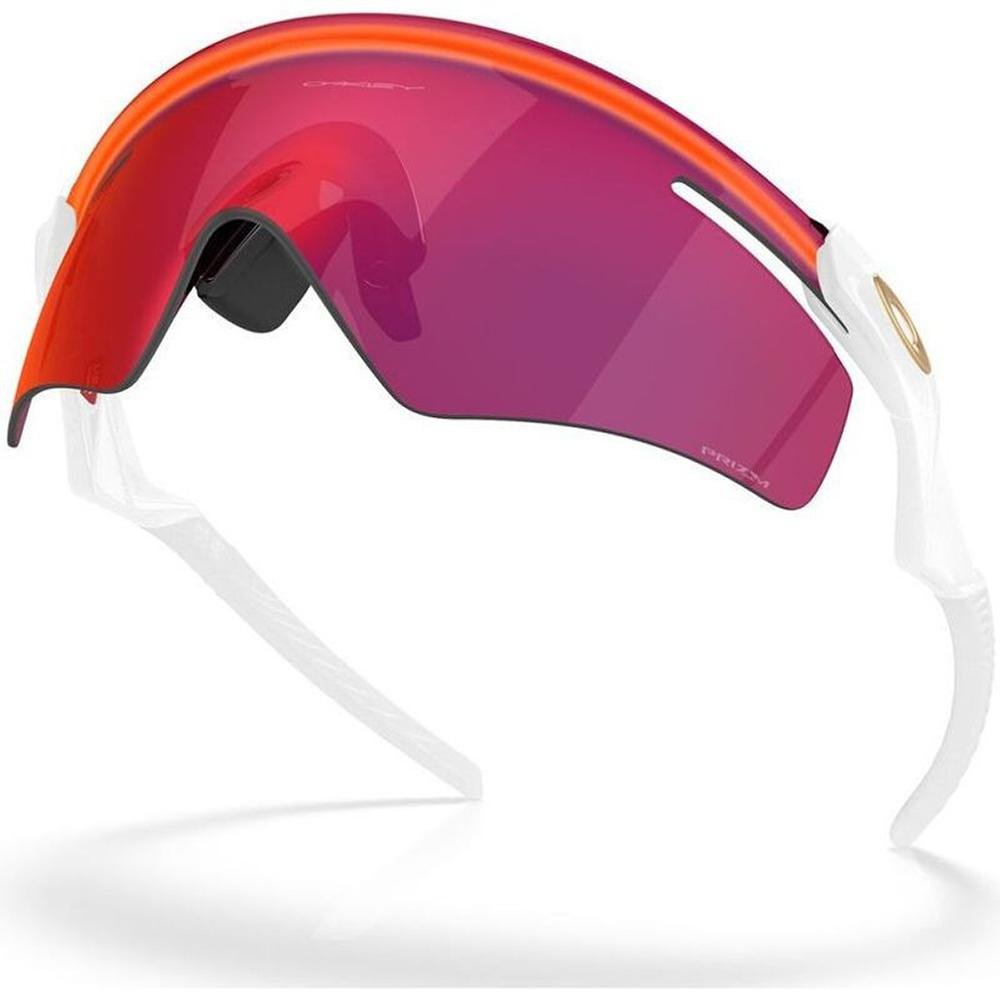 Óculos de Sol Oakley QNTM Kato White Prizm Road Laranja/Roxo 5