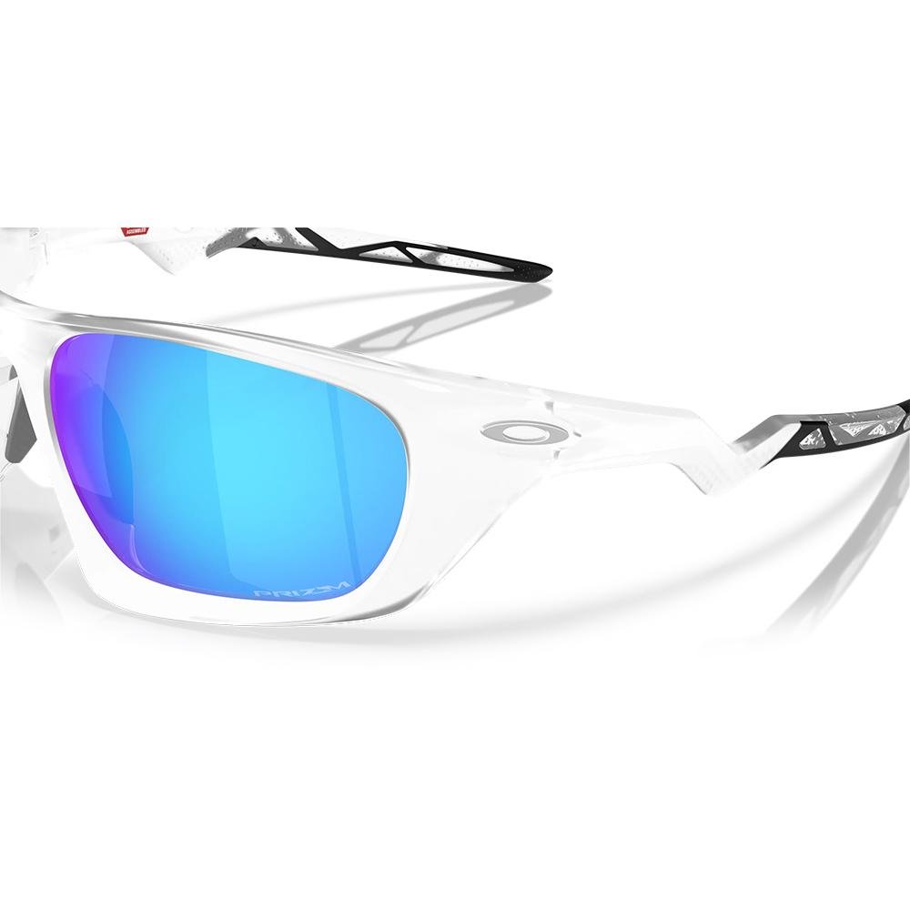 Óculos de Sol Oakley Lateralis Matte Clear Prizm Sapphire Branco