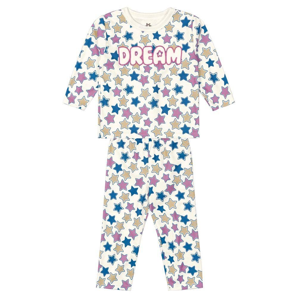 Pijama Infantil De Estrelas Brandili  - 548130219