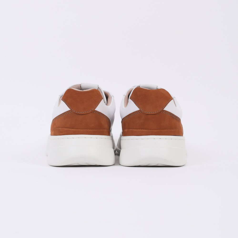 Tênis Masculino Casual em Couro Horus JR Original Branco 7