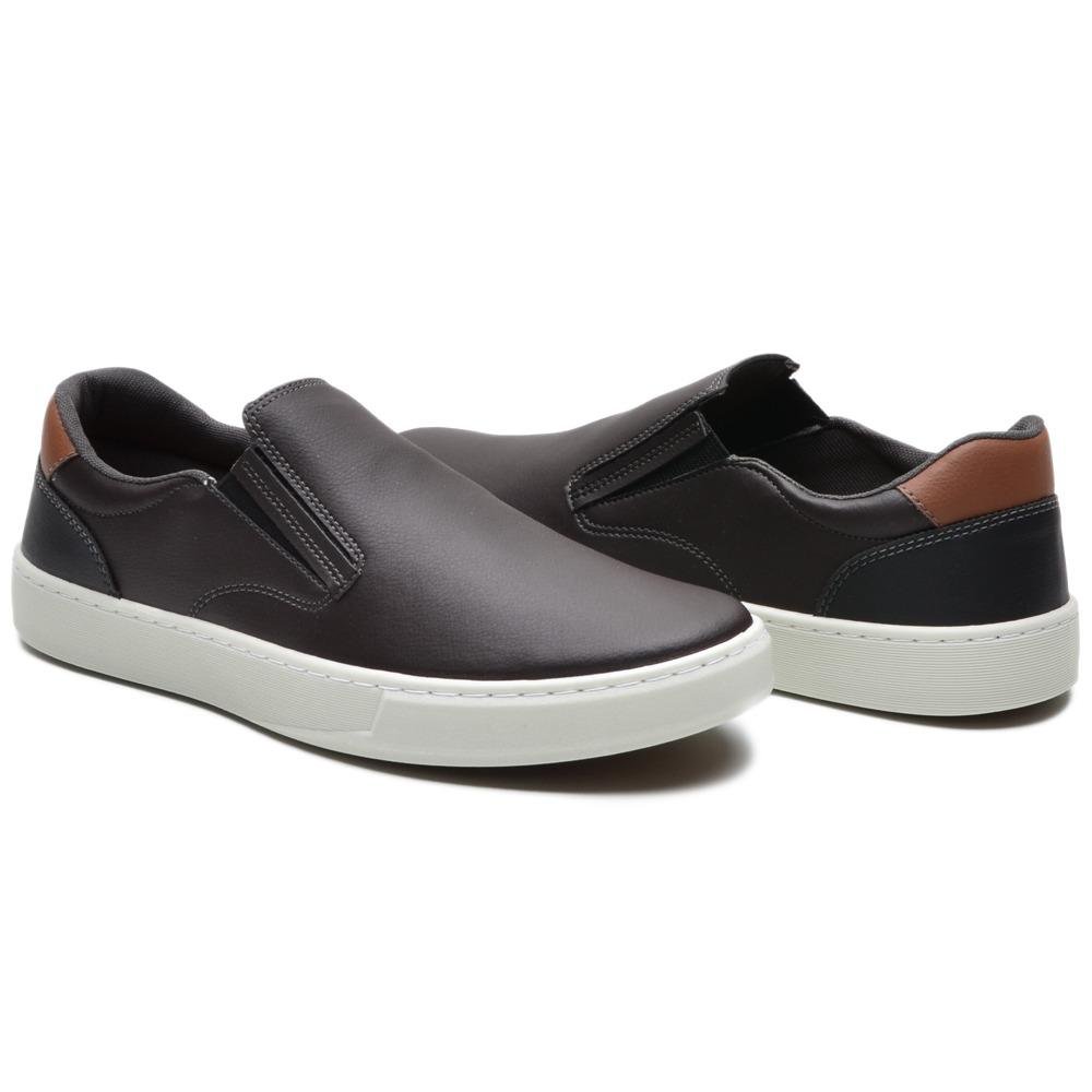 Slip On Amanda Block LISO BASICO AMANDA Masculino 3907 Marrom 2