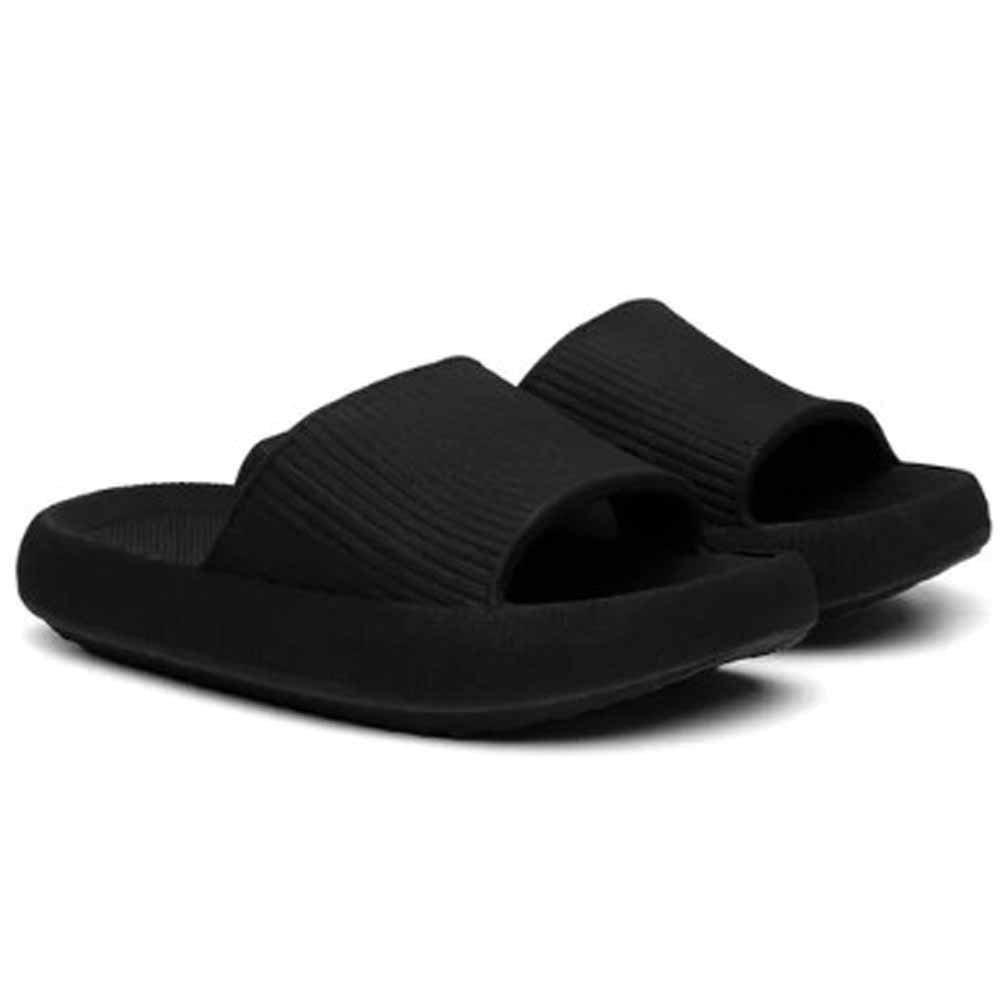 Chinelo Amanda Block Nuvem Feminino Preto 1