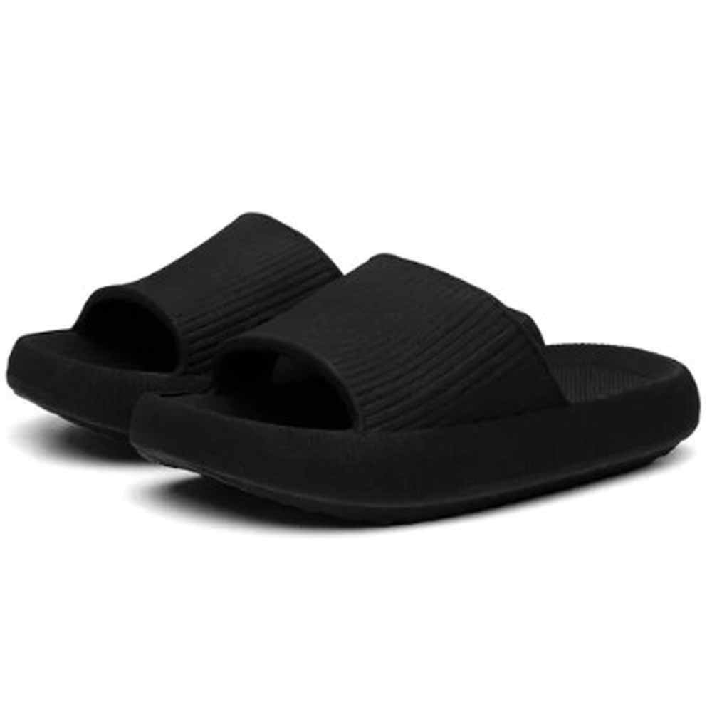 Chinelo Amanda Block Nuvem Feminino Preto 3