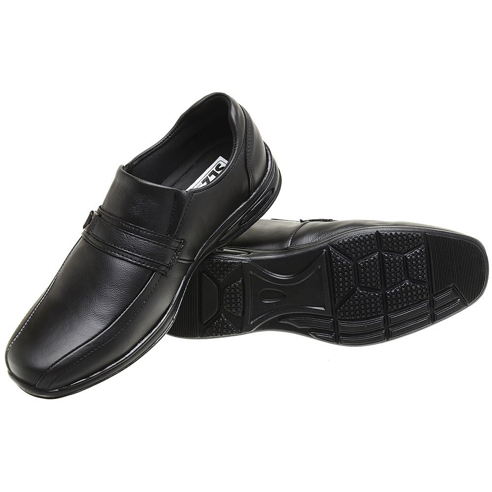 Sapato Social Amanda Block Liso Masculino 3907 Preto 4