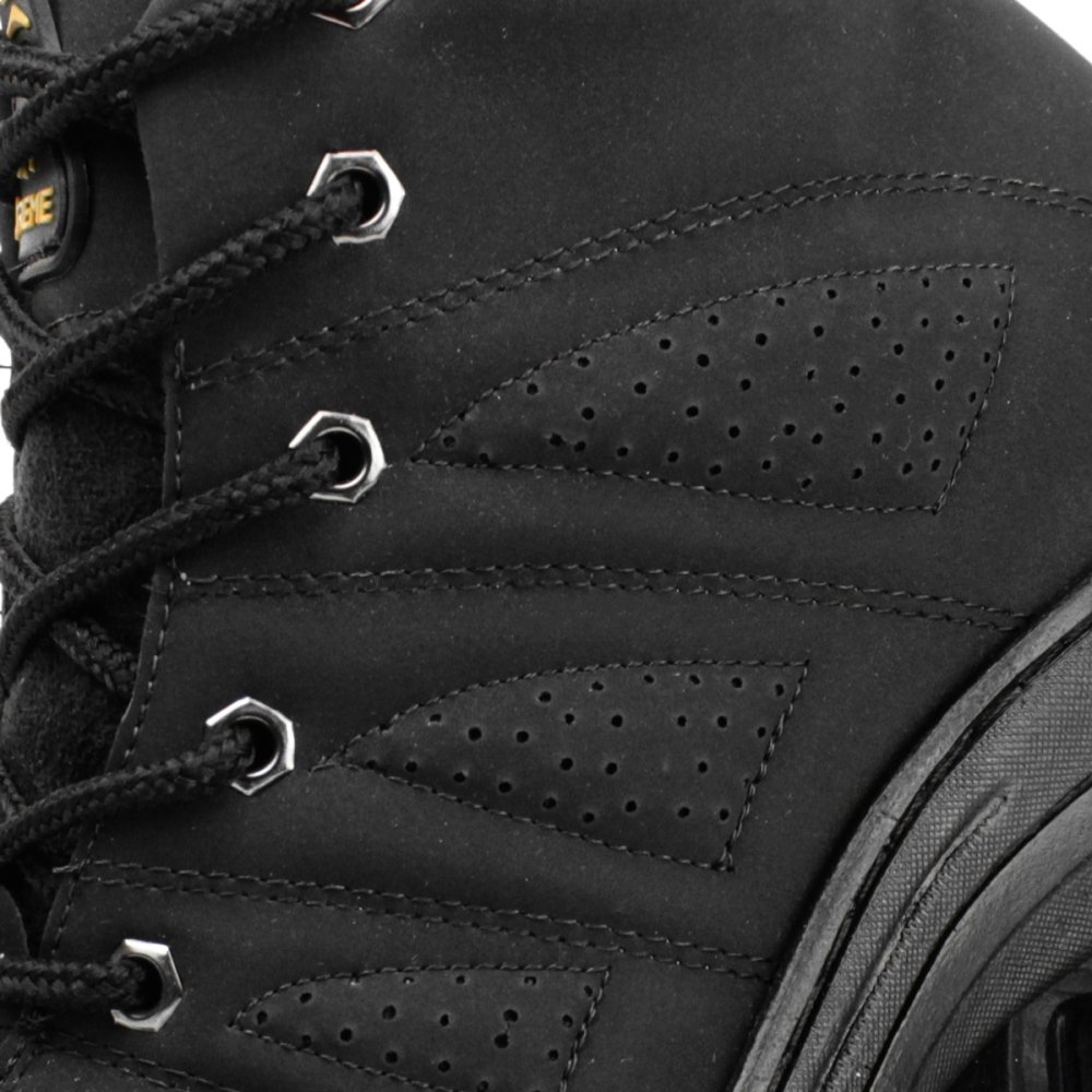 Bota Adventure Masculina Tratorada Bico Redondo Fecho Cadarço Cano Curto Preto 5