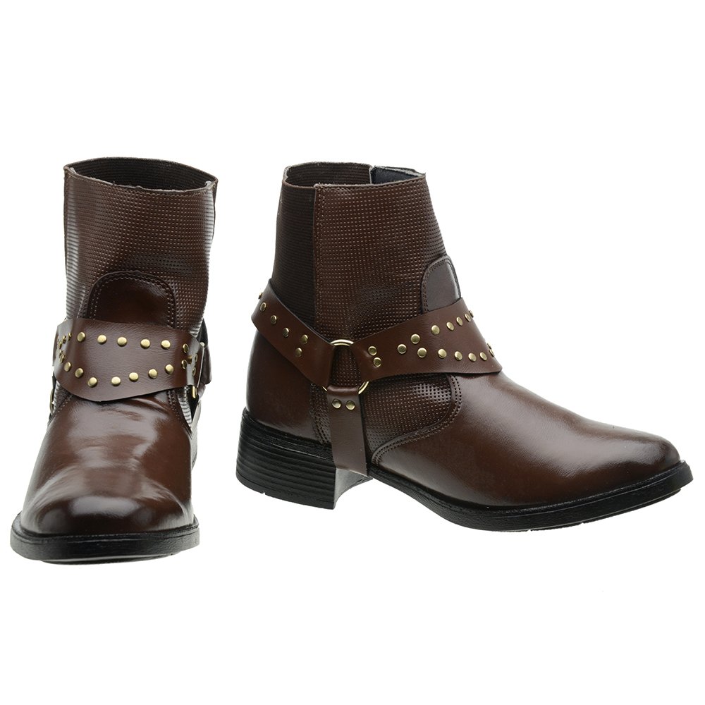 Bota Amanda Block Cano Curto com Elastico Feminino 35 4