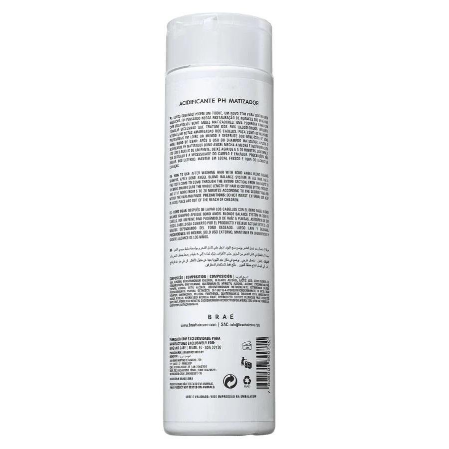 Kit Bond Angel Braé Shampoo Matizador 250ml + Acidificante Ph 2x250ml ÚNICO 2
