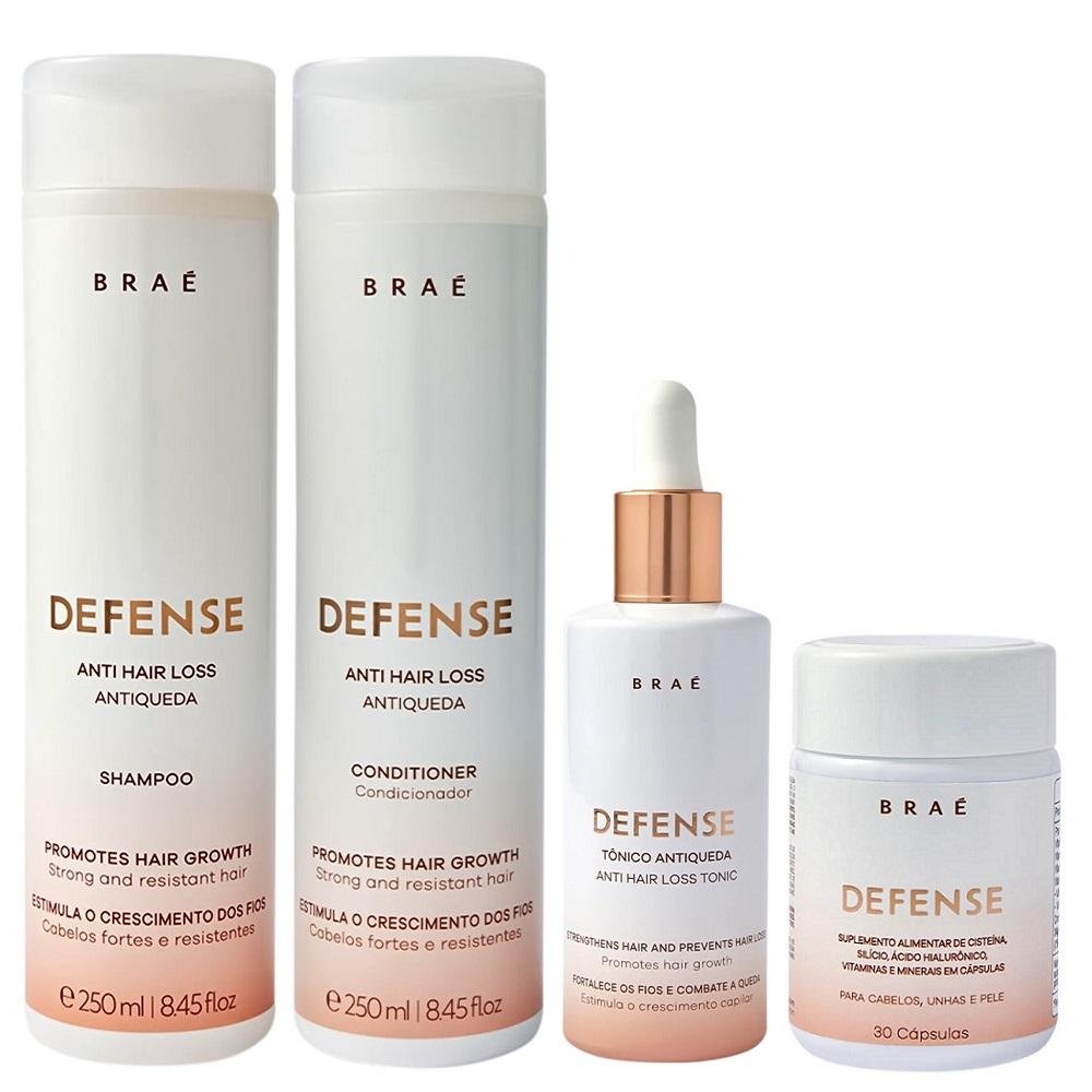 Braé Defense Anti Hair Loss Kit Antiqueda -  4 Produtos ÚNICO 8
