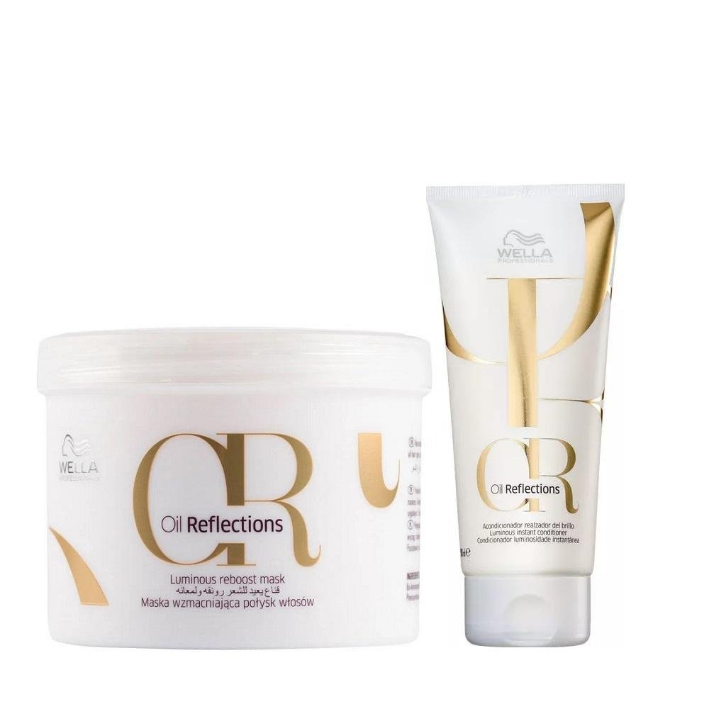 Kit Wella Oil Reflections Condicionador 200ml + Máscara 500g ÚNICO 4