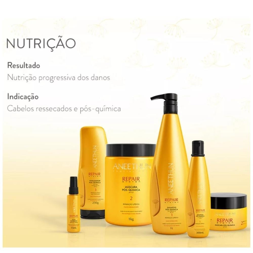 Aneethun Repair System - Shampoo Pós-Química 300ml 300ml 3